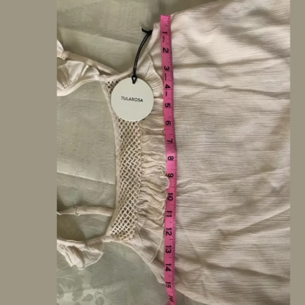 🌹TULAROSA Sparrow Ruffle Tank Size XSmall NEW - Picture 6 of 10